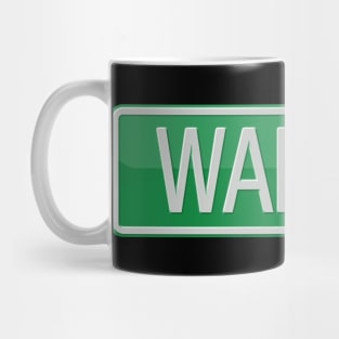 Warp Drive Street Sign T-shirt Mug